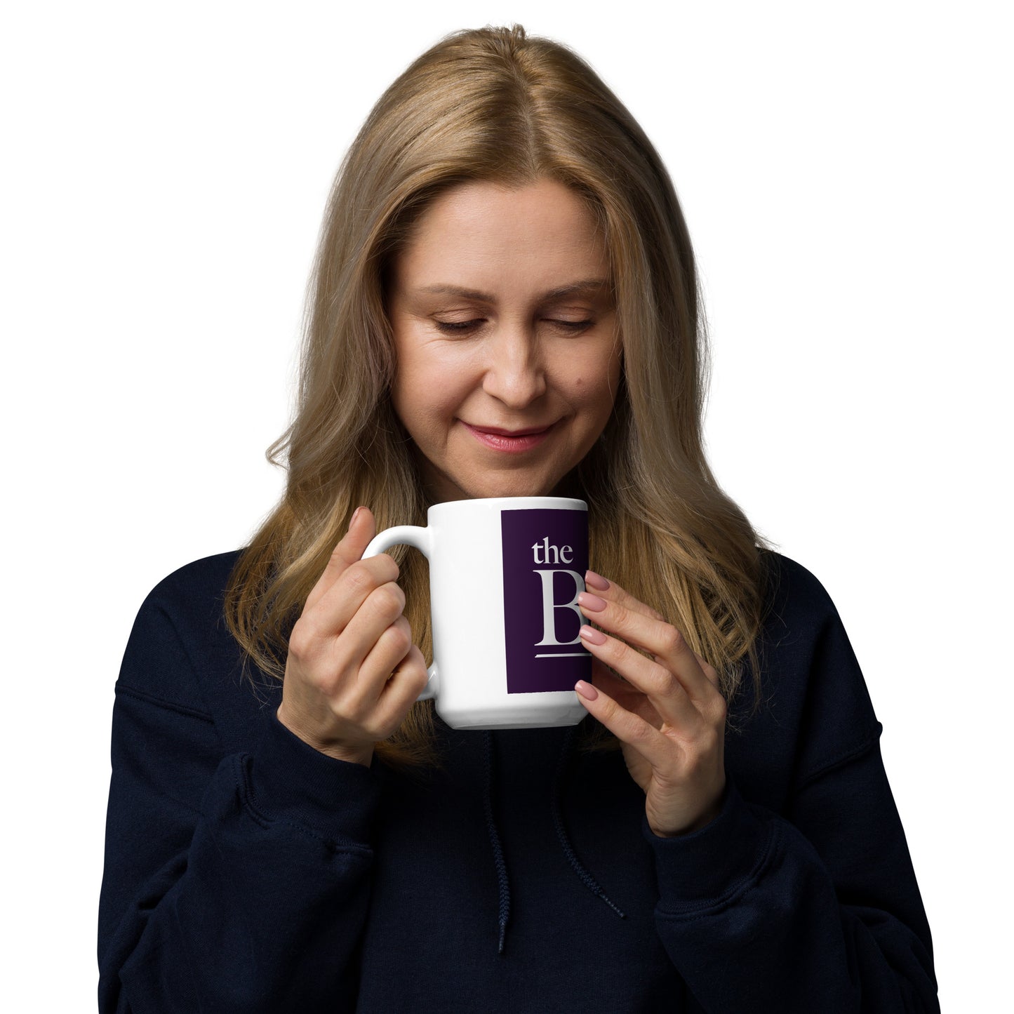 White glossy mug