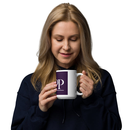 White glossy mug